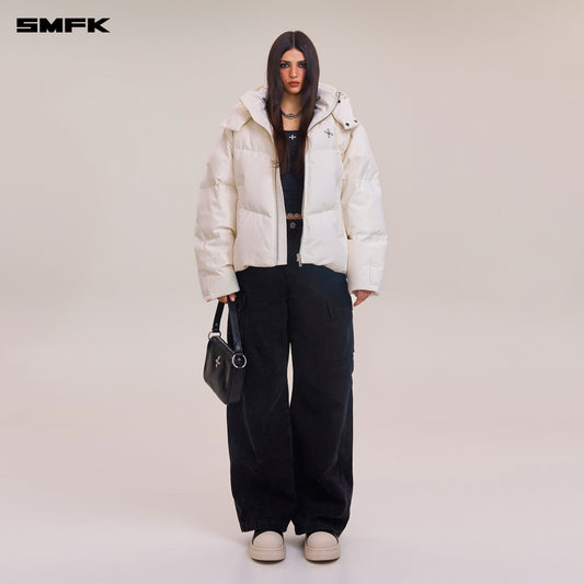 COMPASS MODE WASTELAND HUNTING DOWN JACKET/LOOSE/ SNOW MOUNTAIN WHITE