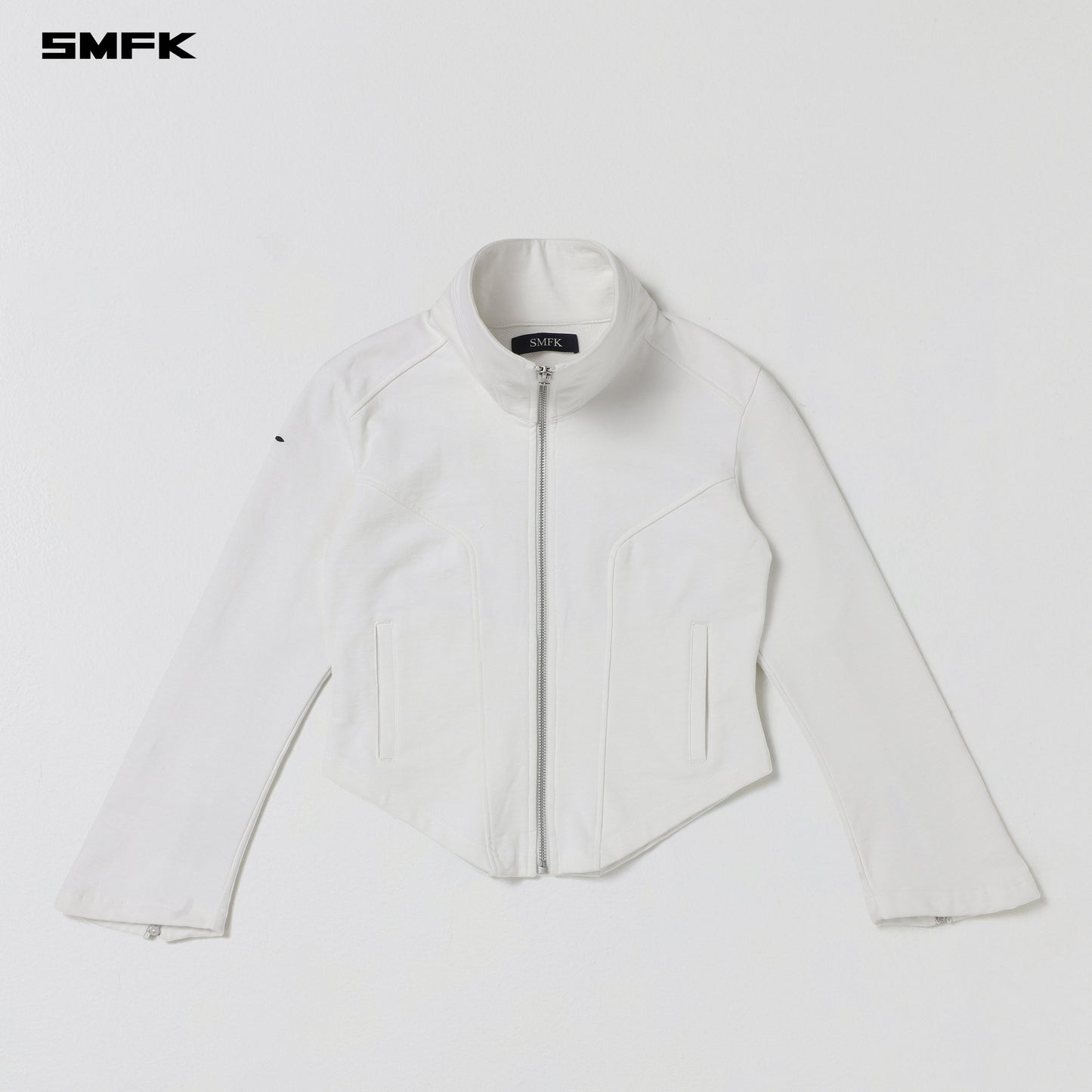 MYTH SLIENT JACKET /COTTON+WOOL+SILK-CLOUD WHITE