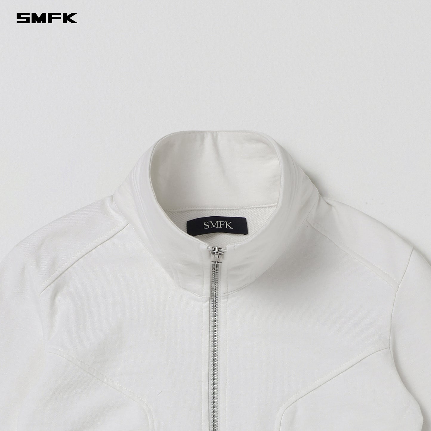 MYTH SLIENT JACKET /COTTON+WOOL+SILK-CLOUD WHITE