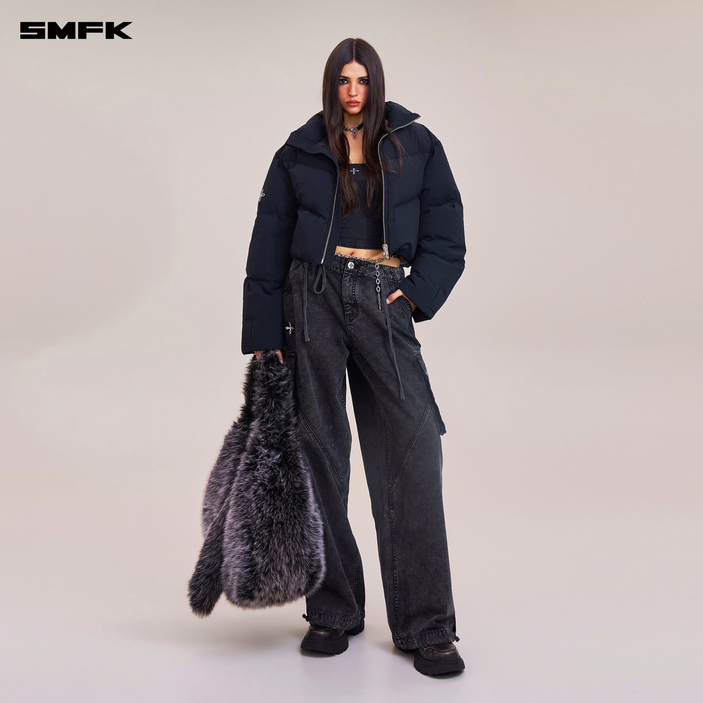 COMPASS MODE WASTELAND HUNTING DOWN JACKET/SHORT/ WILD BLACK