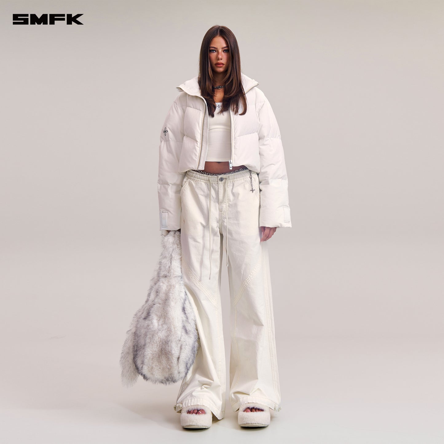 COMPASS MODE WASTELAND HUNTING DOWN JACKET/SHORT/ SNOW MOUNTAIN WHITE