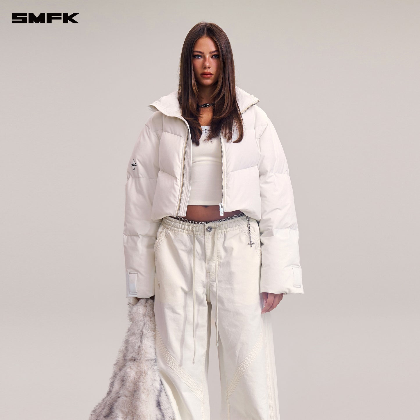 COMPASS MODE WASTELAND HUNTING DOWN JACKET/SHORT/ SNOW MOUNTAIN WHITE