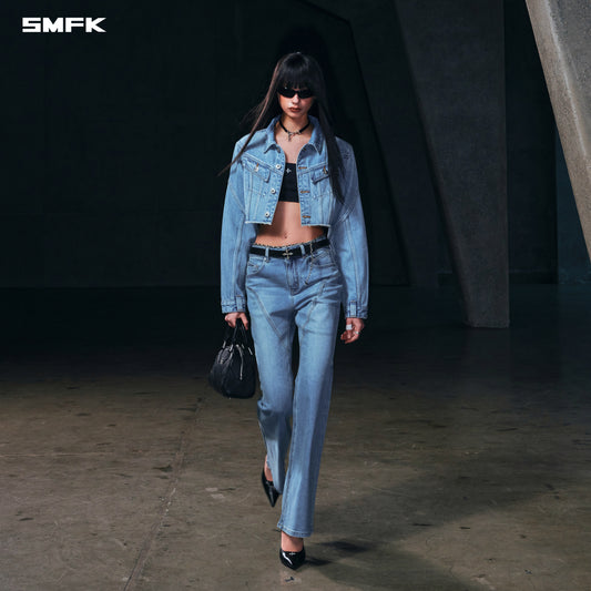 WILD MIRAGE HORT DENIM JACKET/COTTON
