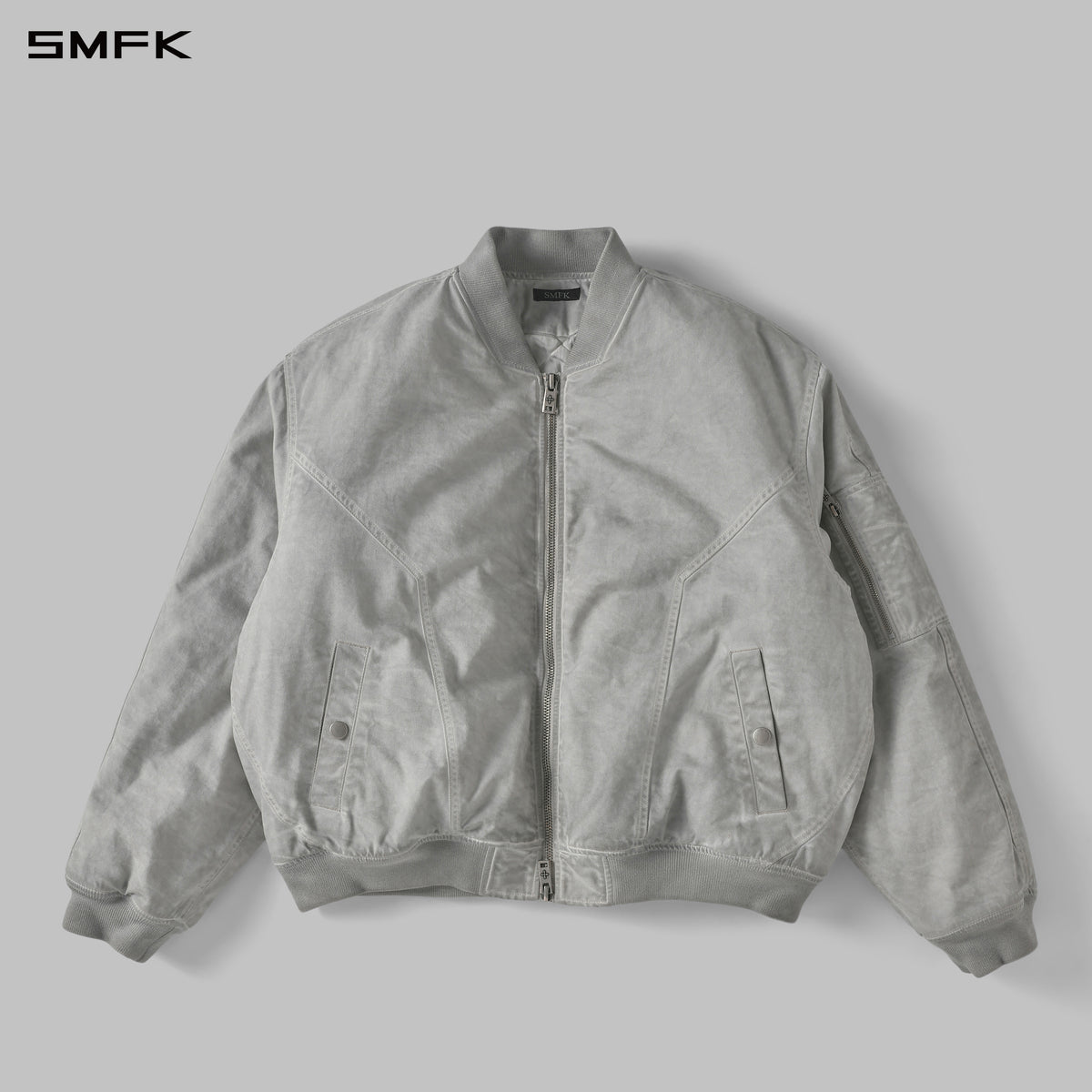 VINTAGE NOMADIC LOOSE QUILTED BOMBER/GARMENT WASH DYE+3M Thinsulate