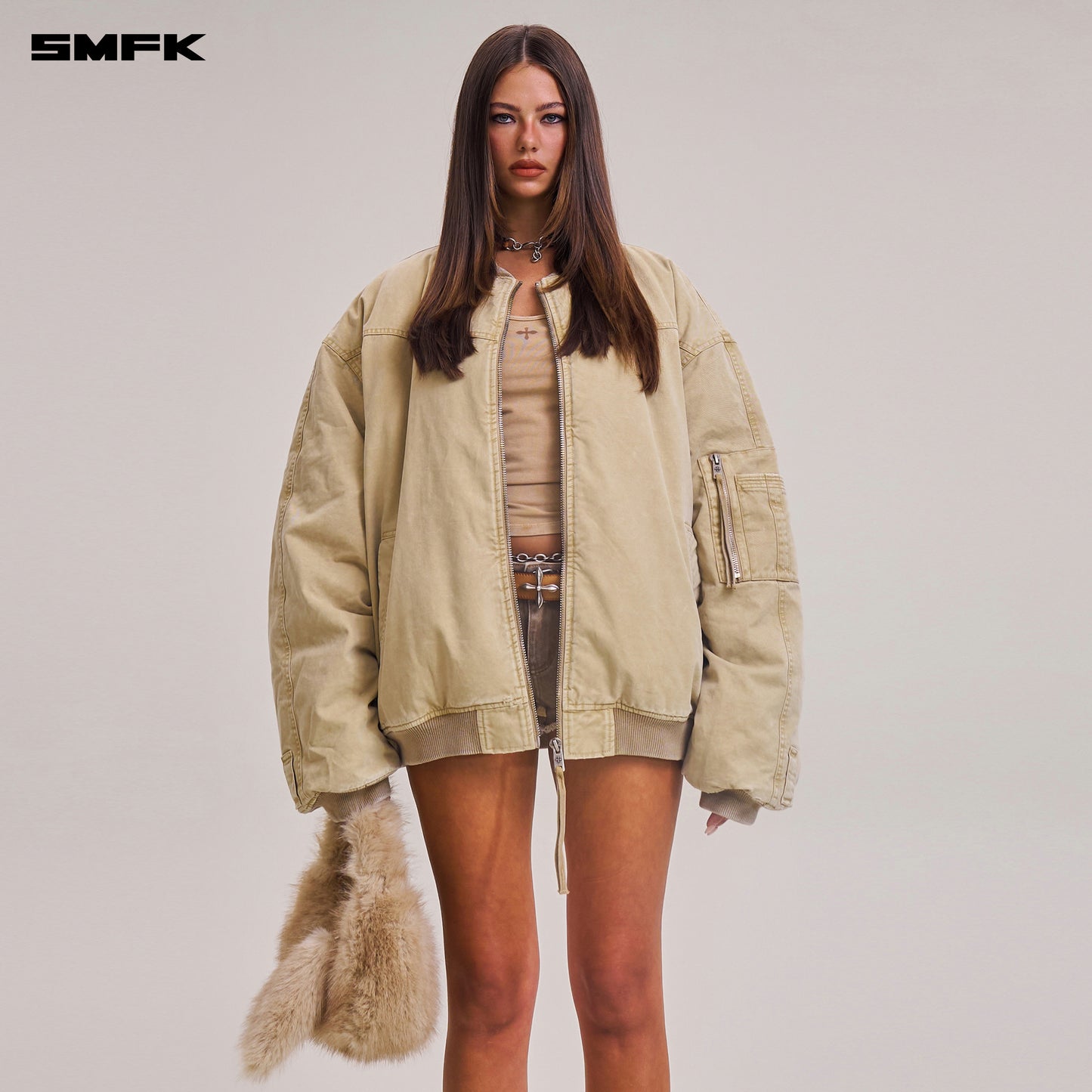 VINTAGE VANISH STORM DYE MASSIVE PILOT JACKET/STONE WASH/ VANISH SAND