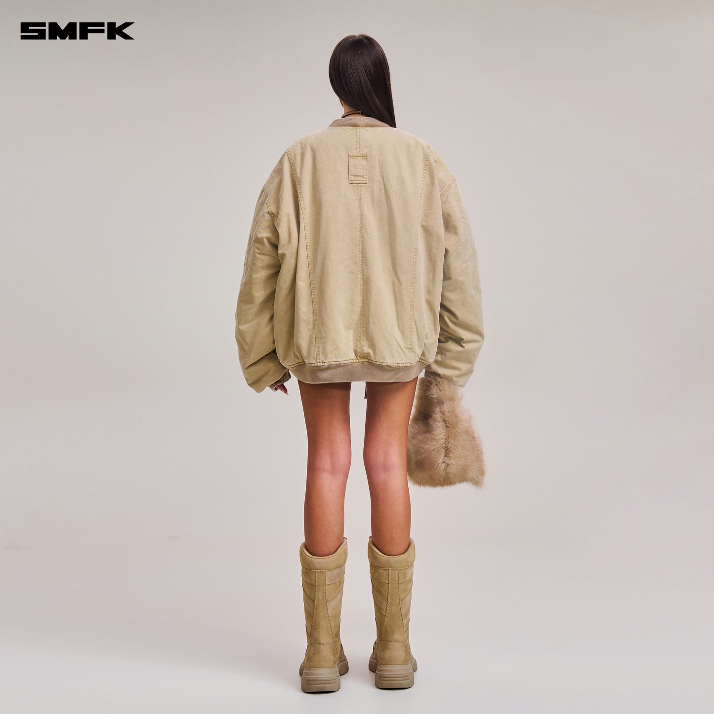VINTAGE VANISH STORM DYE MASSIVE PILOT JACKET/STONE WASH/ VANISH SAND