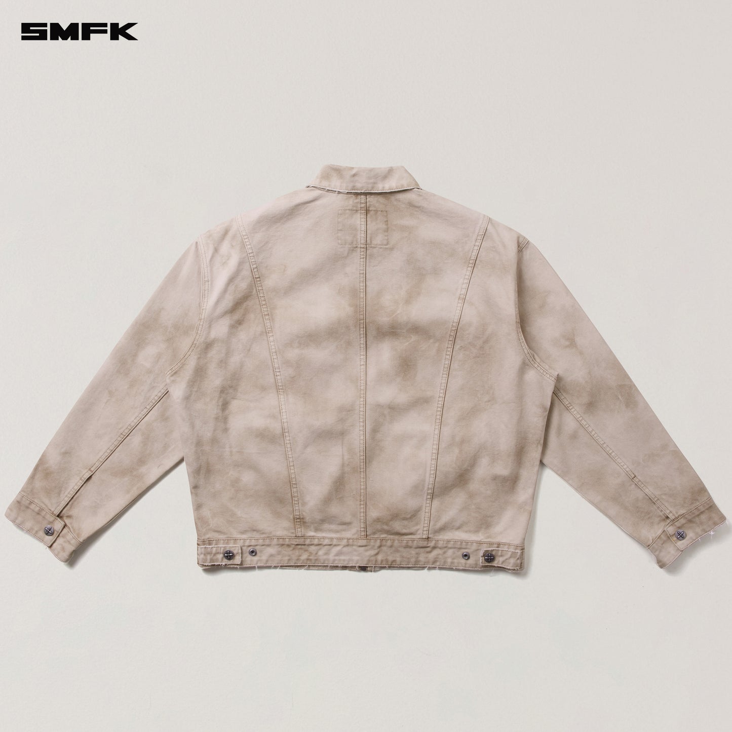 RAGE-WILD ORIGIN HANDCRAFT LOOSE CARGO JACKET/GARMENT DYED/ WILD BROWN