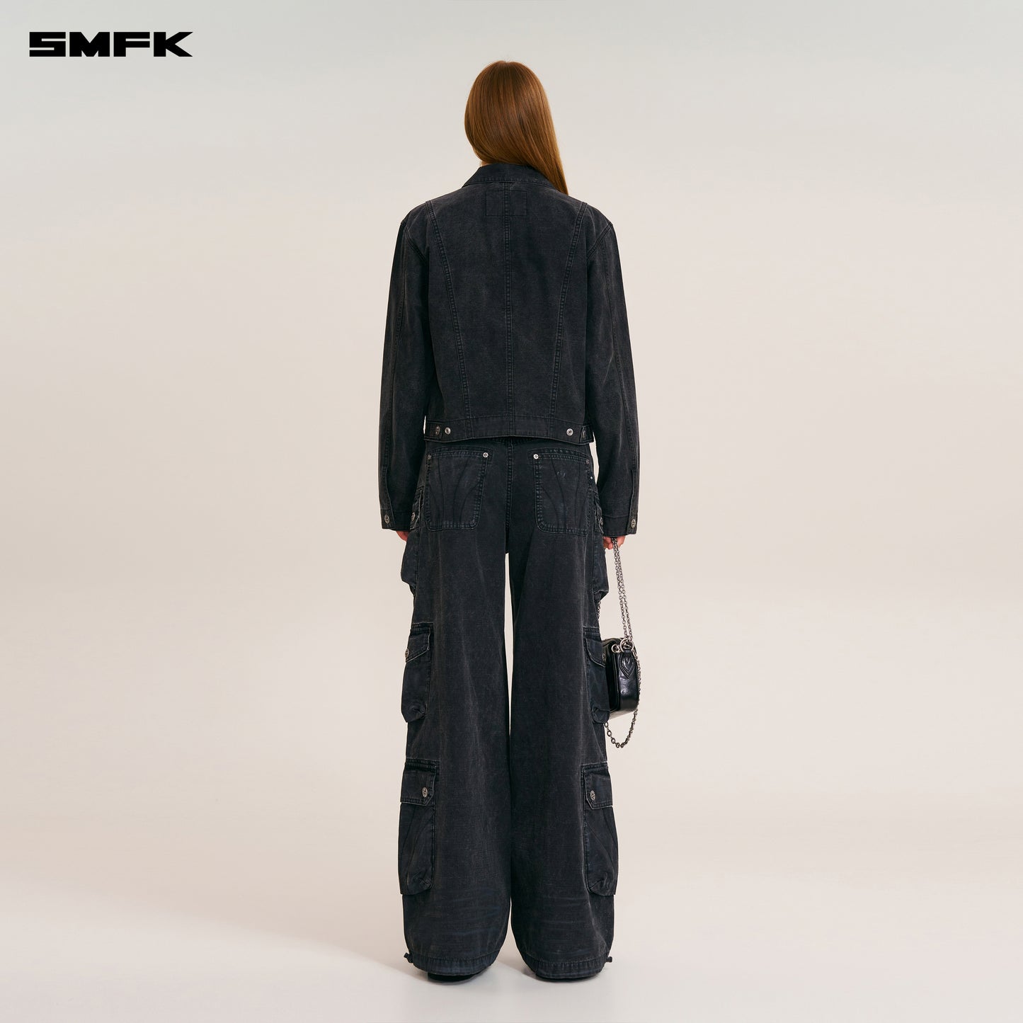 RAGE-WILD ORIGIN HANDCRAFT ENGINEER JACKET/GARMENT DYED/ WILD BLACK