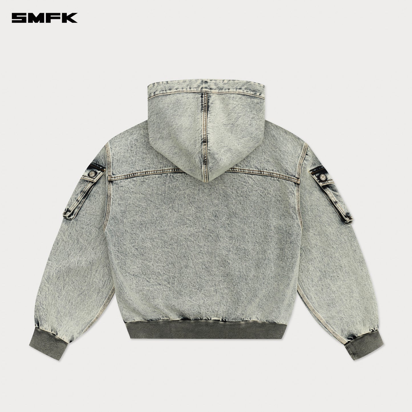 FUTURE Mirage Denim Wide Hoodie - Snowflake