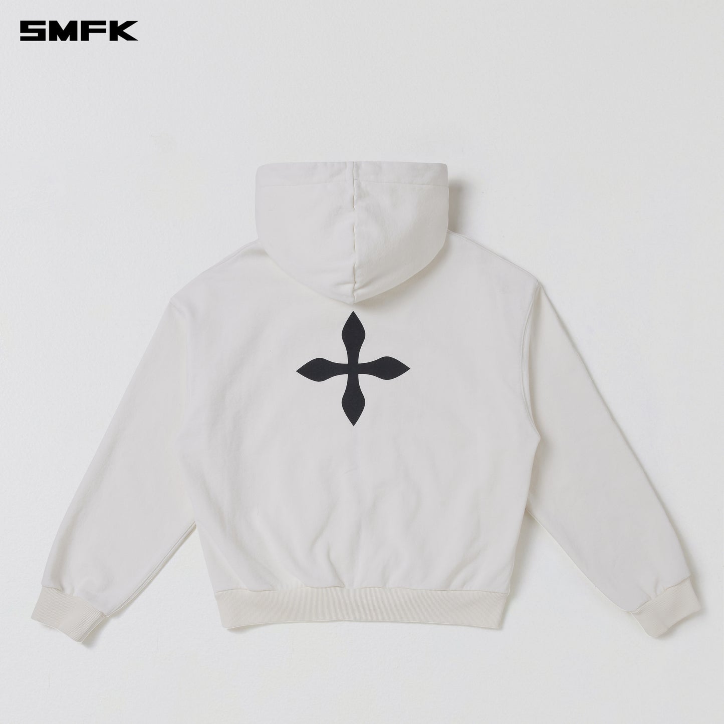 COMPASS MODE LOOSE ZIP HOODIE/ SNOW MOUNTAIN WHITE