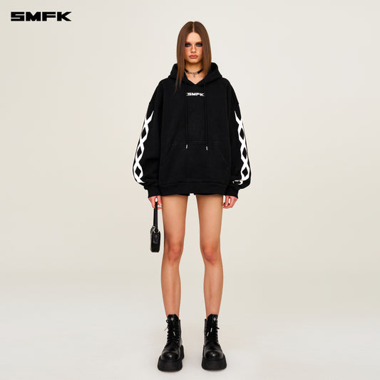 FUTURE DNA Genetic Chain Racing Wide Hoodie Wilderness Black