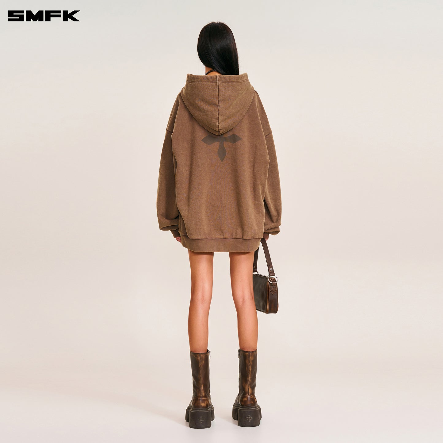 COMPASS MODE LOOSE HOODIE/ WILD HORSE BROWN