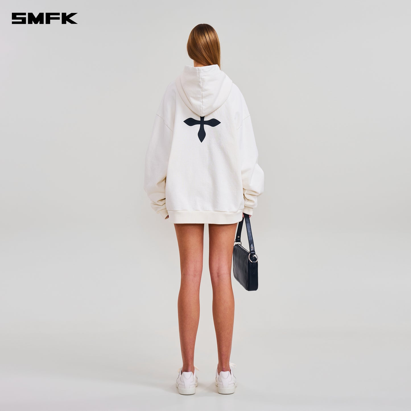 COMPASS MODE LOOSE HOODIE/ SNOW MOUNTAIN WHITE