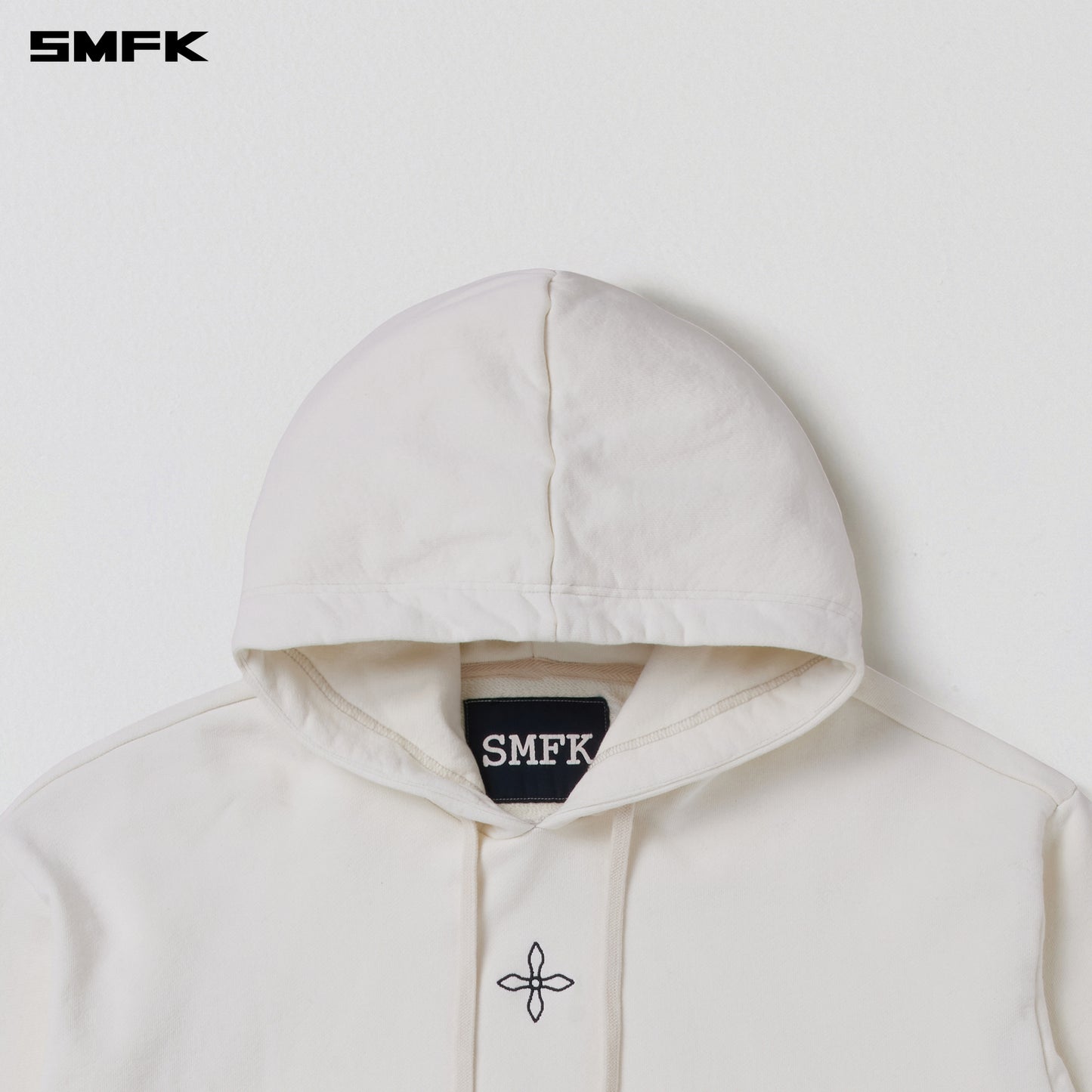 COMPASS MODE LOOSE HOODIE/ SNOW MOUNTAIN WHITE
