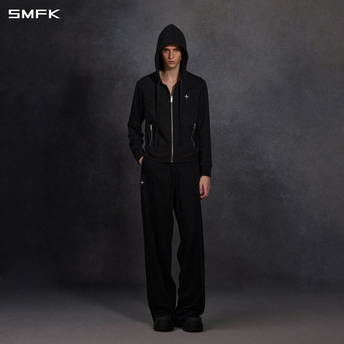 PERMANENT MODE LOOSE SPORTS HOODIE/COTTON/U