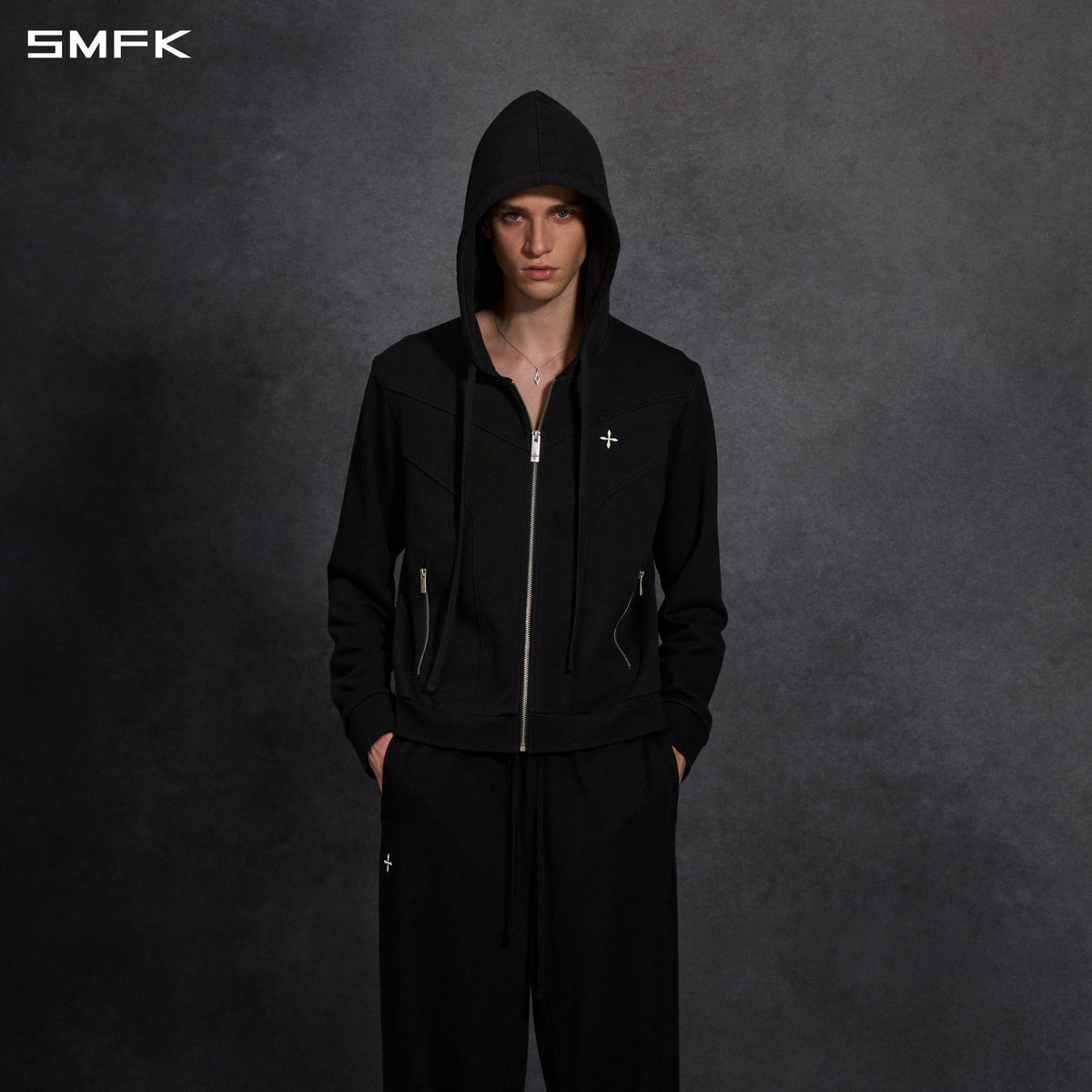 PERMANENT MODE LOOSE SPORTS HOODIE/COTTON/U