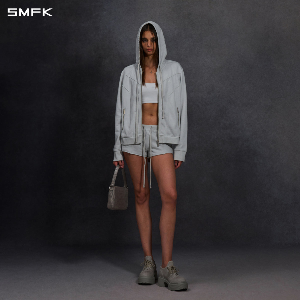 PERMANENT MODE LOOSE SPORTS HOODIE/COTTON/U