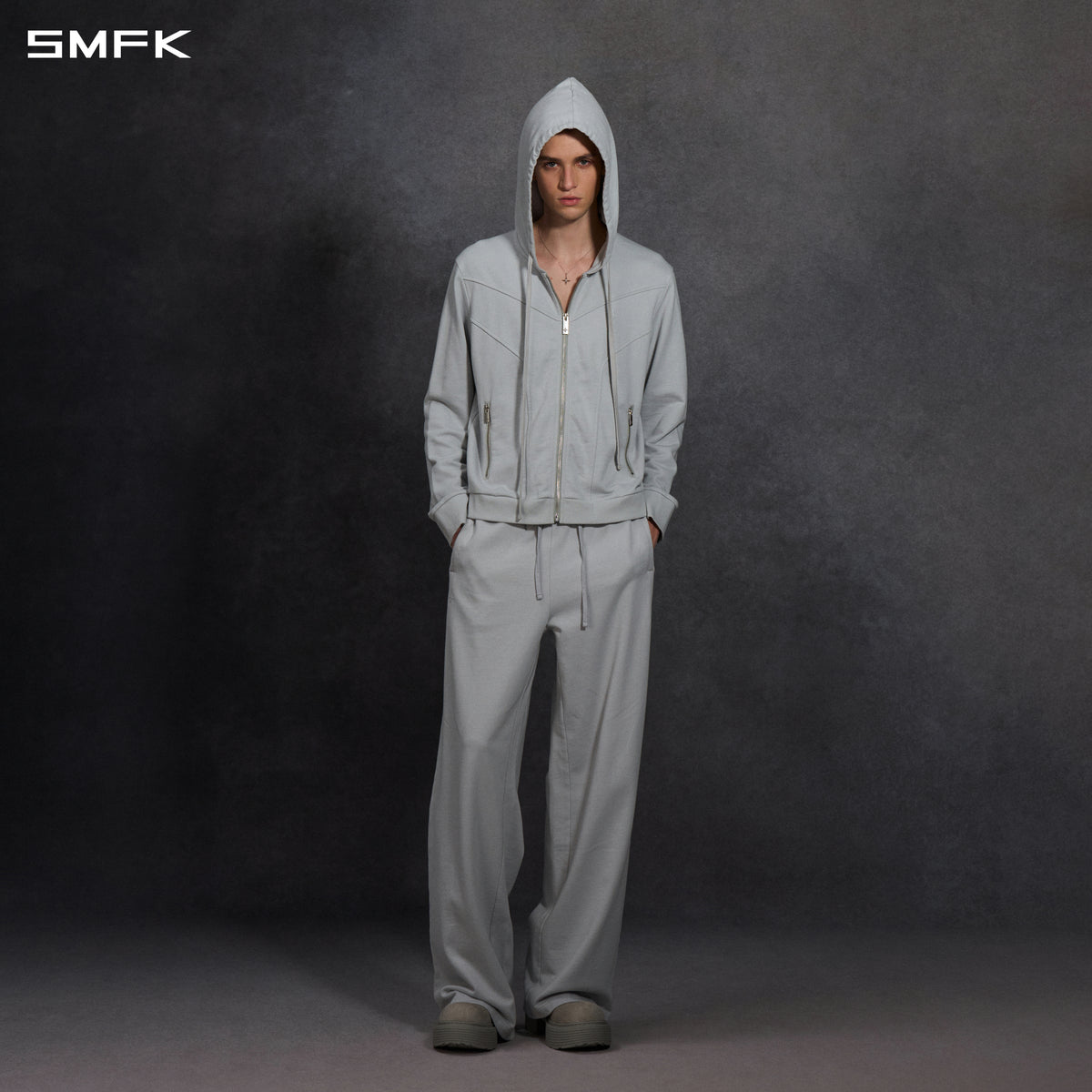 PERMANENT MODE LOOSE SPORTS HOODIE/COTTON/U