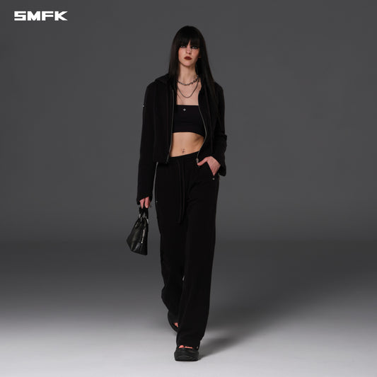 PERMANENT PRISM SLIM HOODIE/COTTON - WILD BLACK