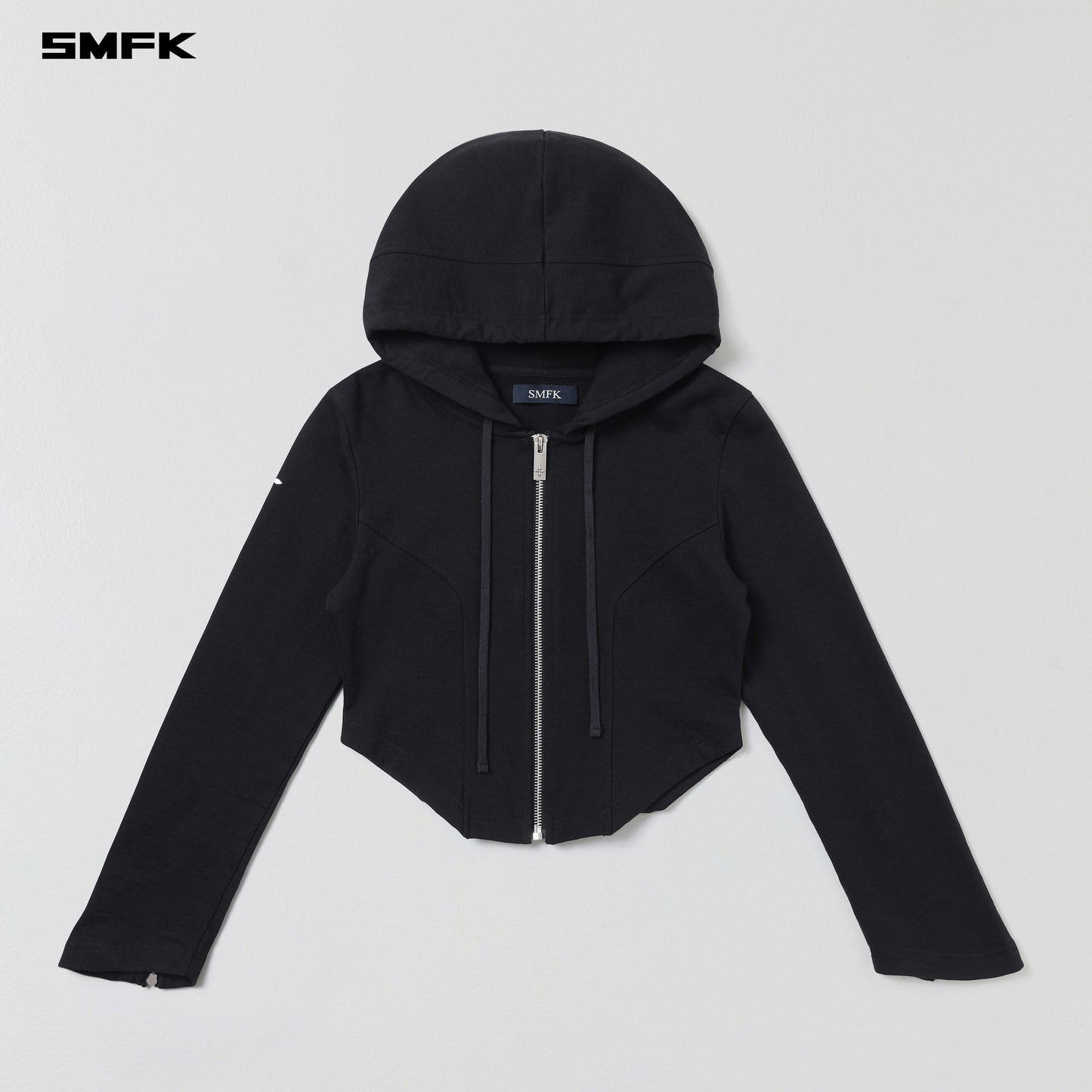 PERMANENT PRISM SLIM HOODIE/COTTON - WILD BLACK