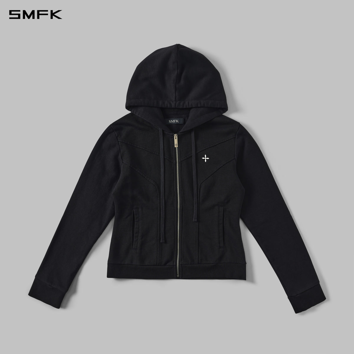 PERMANENT MODE SLIM SPORTS HOODIE/COTTON