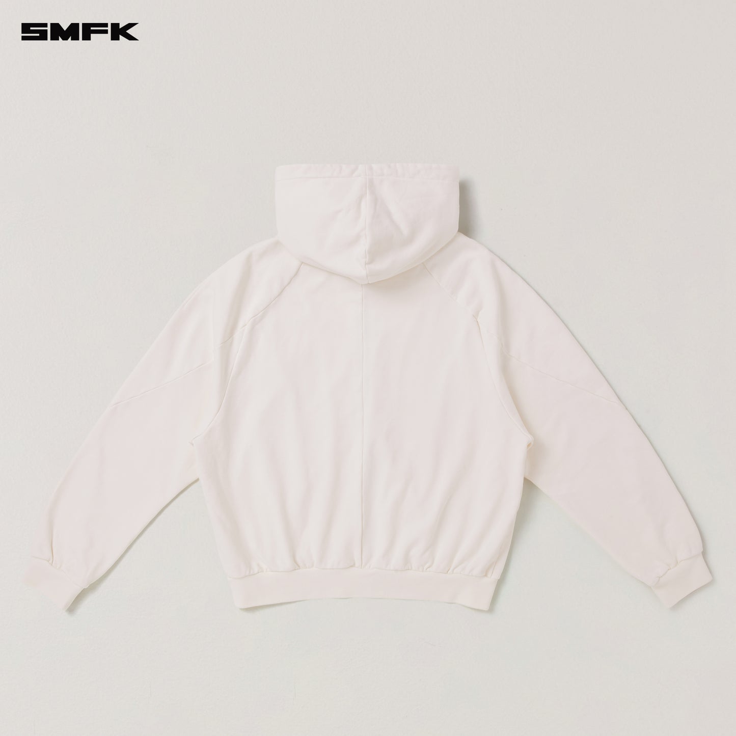 VINTAGE-SAVAGE LOOSE SPORTS ZIP HOODIE/FADE DYE/ SNOW MOUNTAIN WHITE