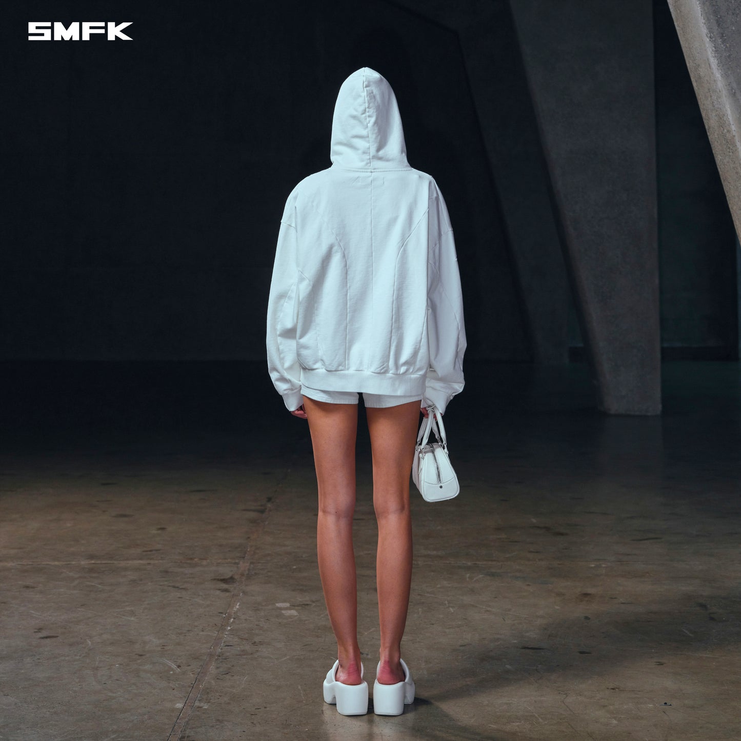 VINTAGE MUSE LOOSE ZIPPER SPORTS HOODIE/COTTON