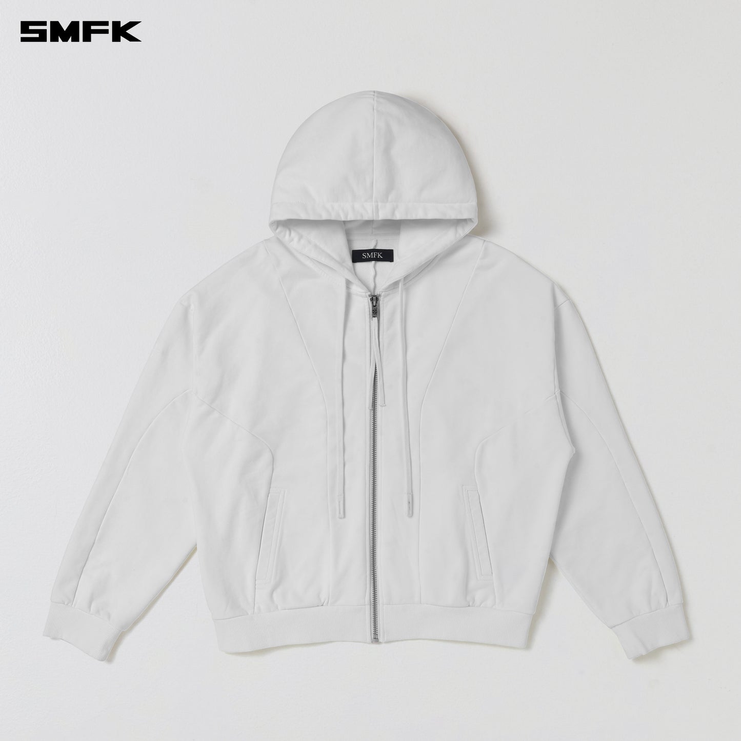 VINTAGE MUSE LOOSE ZIPPER SPORTS HOODIE/COTTON
