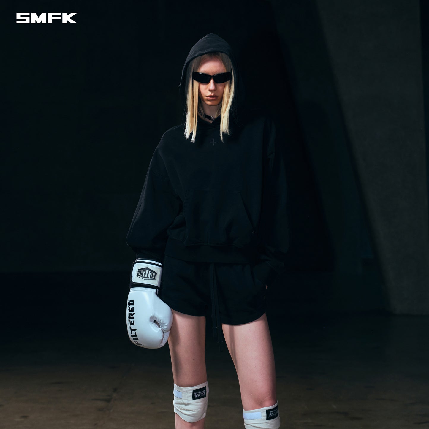 VINTAGE MUSE SPORTS SHORT HOODIE/COTTON