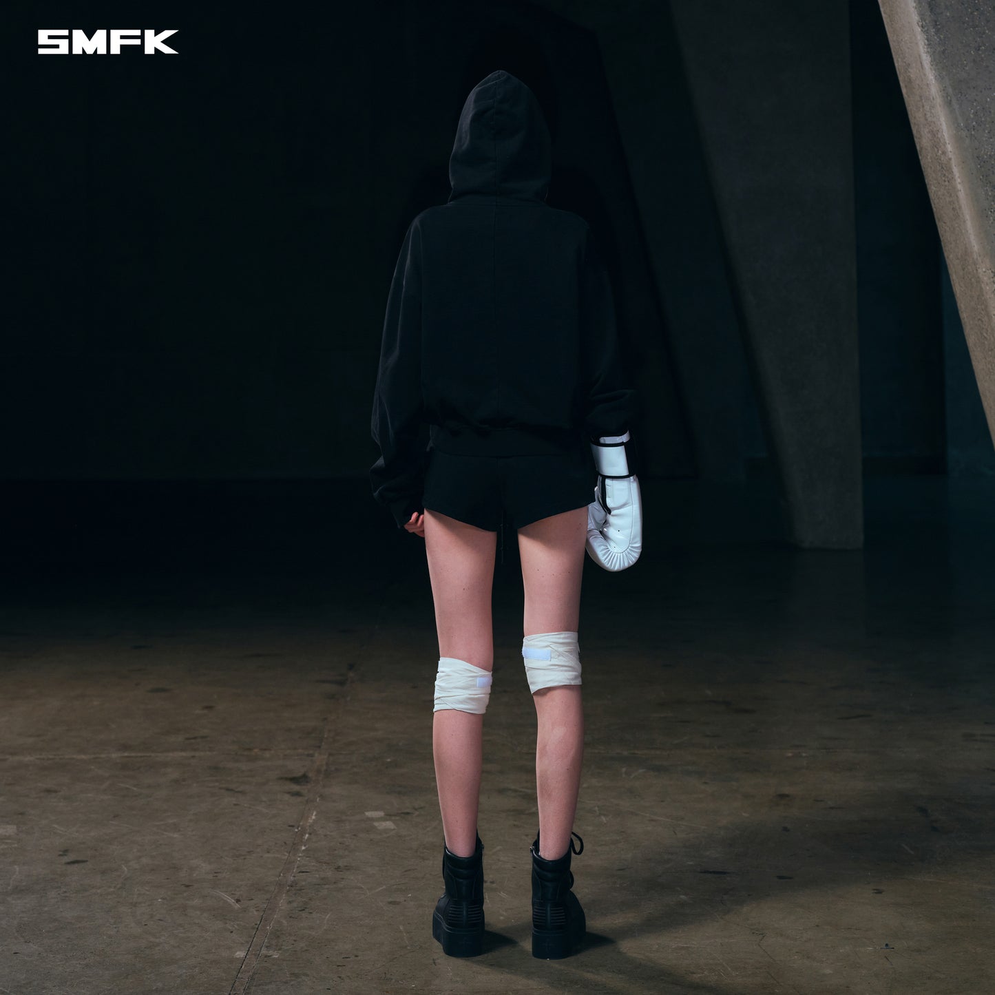 VINTAGE MUSE SPORTS SHORT HOODIE/COTTON