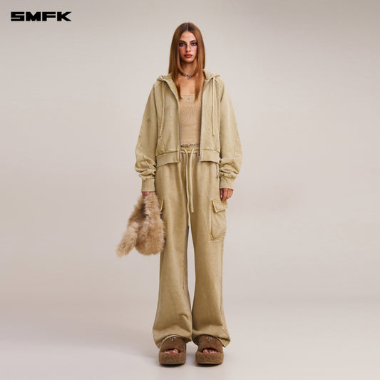 VINTAGE-SAVAGE SPORTS HOODIE/FADE DYE/ VANISH SAND