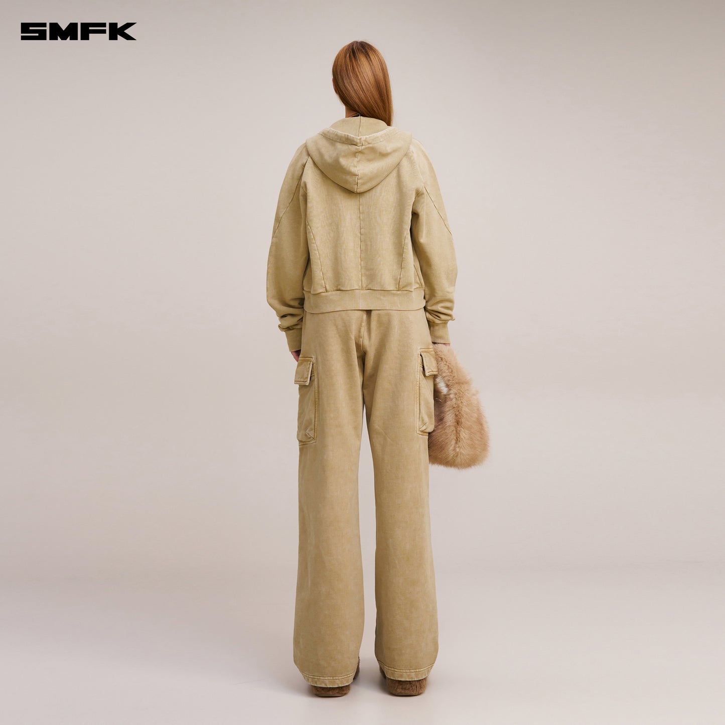 VINTAGE-SAVAGE SPORTS HOODIE/FADE DYE/ VANISH SAND