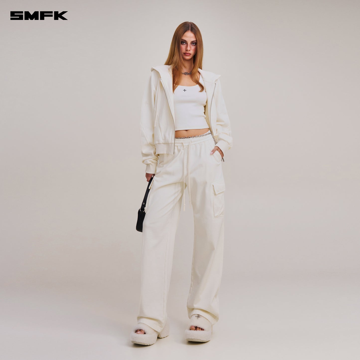 VINTAGE-SAVAGE SPORTS HOODIE/ SNOW MOUNTAIN WHITE