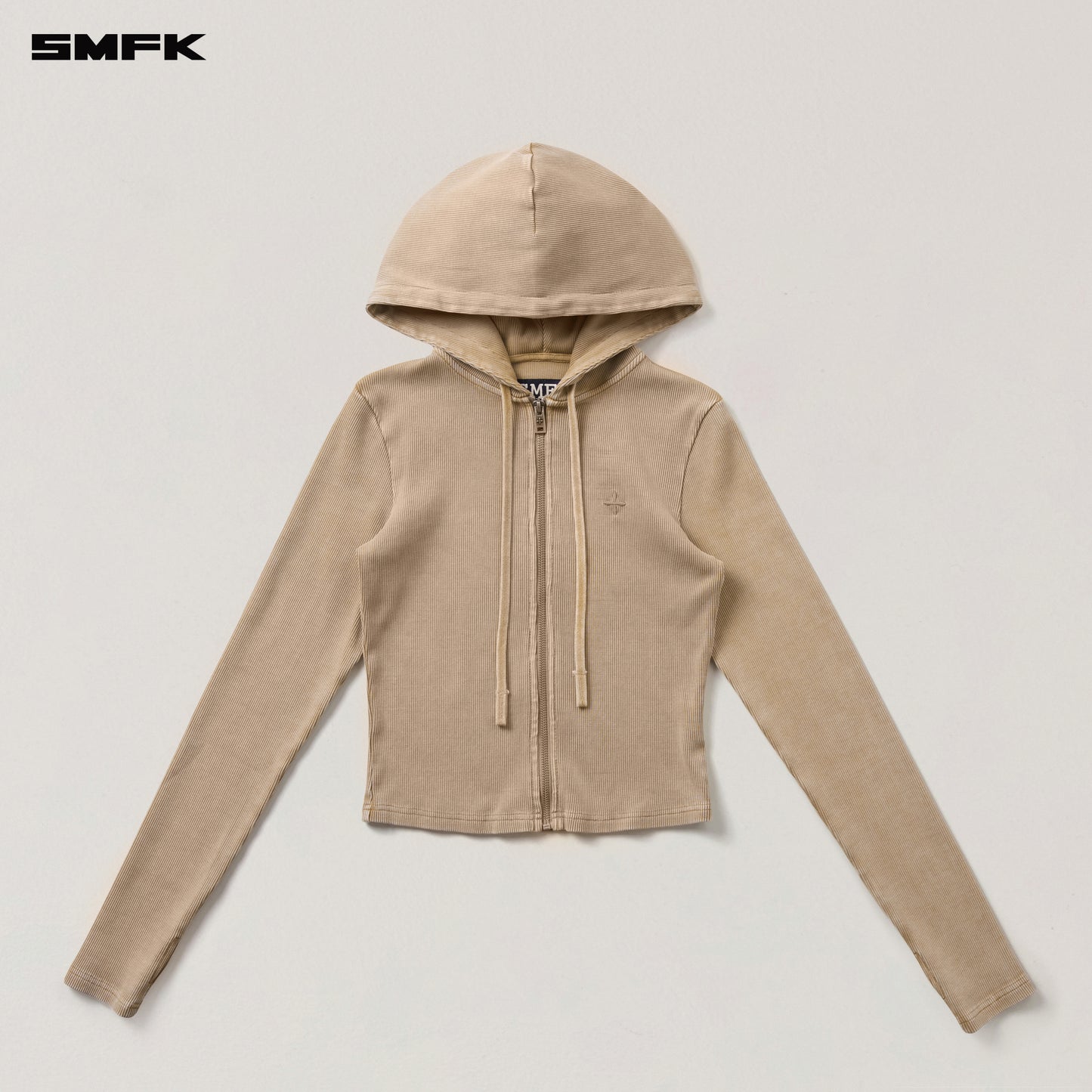 VINTAGE-SAVAGE SLIM SPORTS ZIP HOODIE/FADE DYE/ VANISH SAND