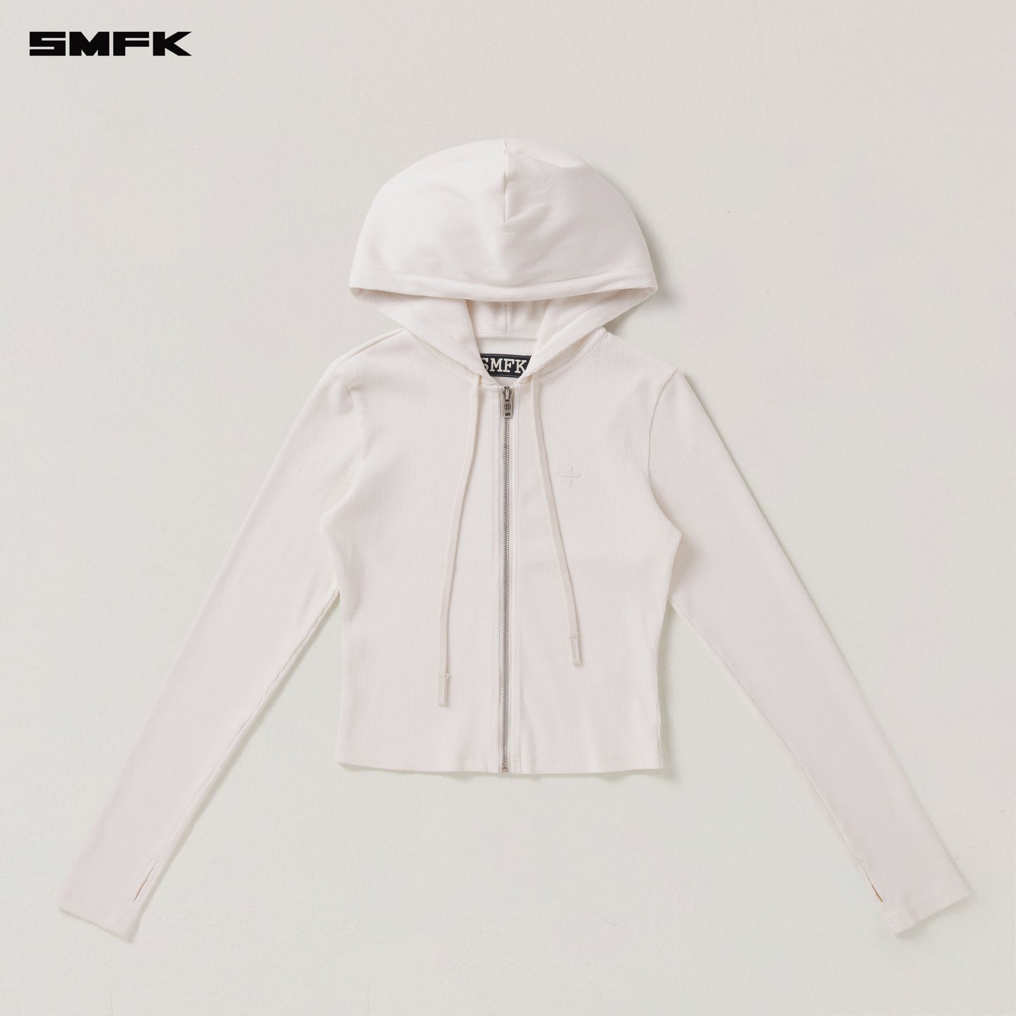 VINTAGE-SAVAGE SLIM SPORTS ZIP HOODIE/FADE DYE/ SNOW MOUNTAIN WHITE