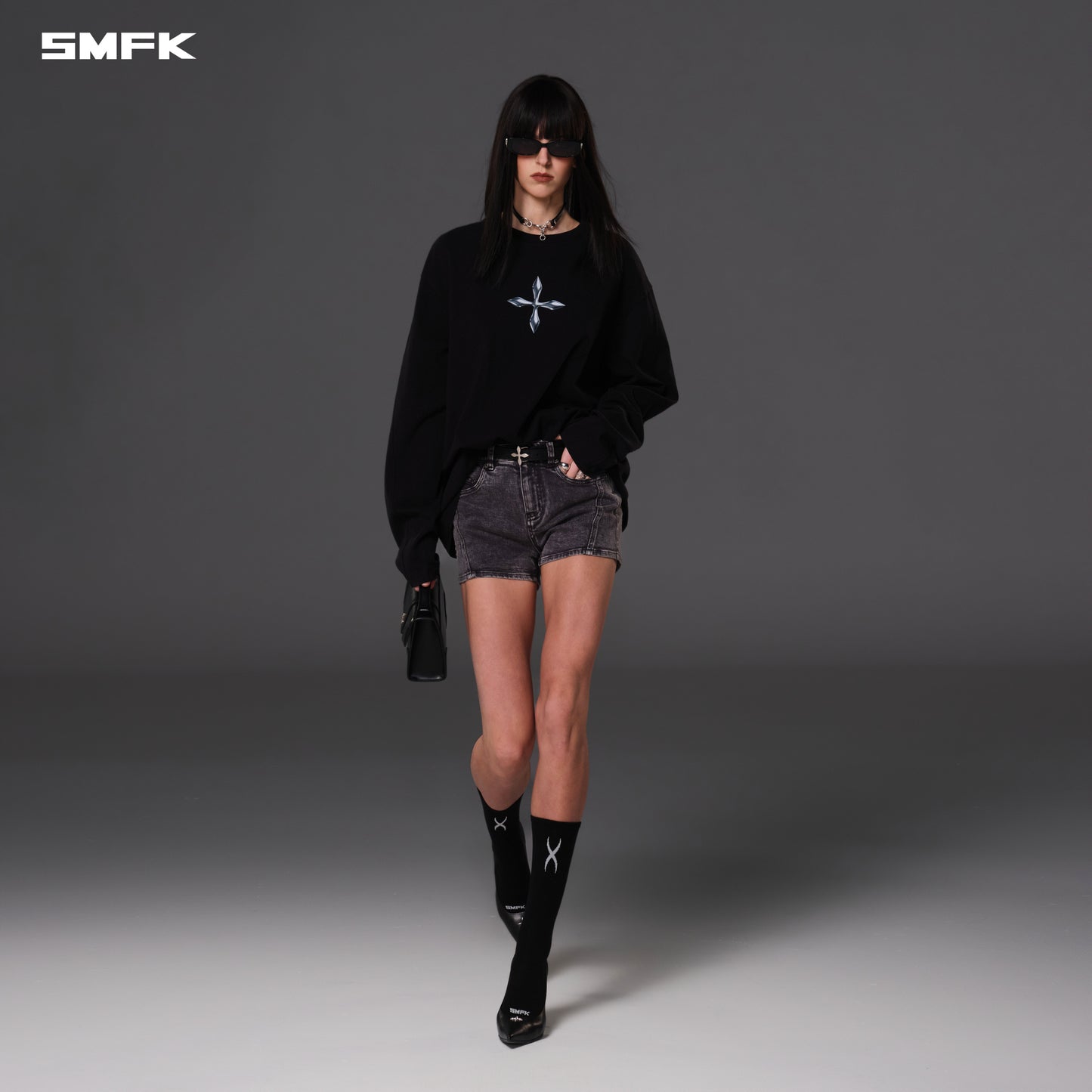FUTURE REFLECTION PULLOVER/WOOL+COTTON - WILD BLACK