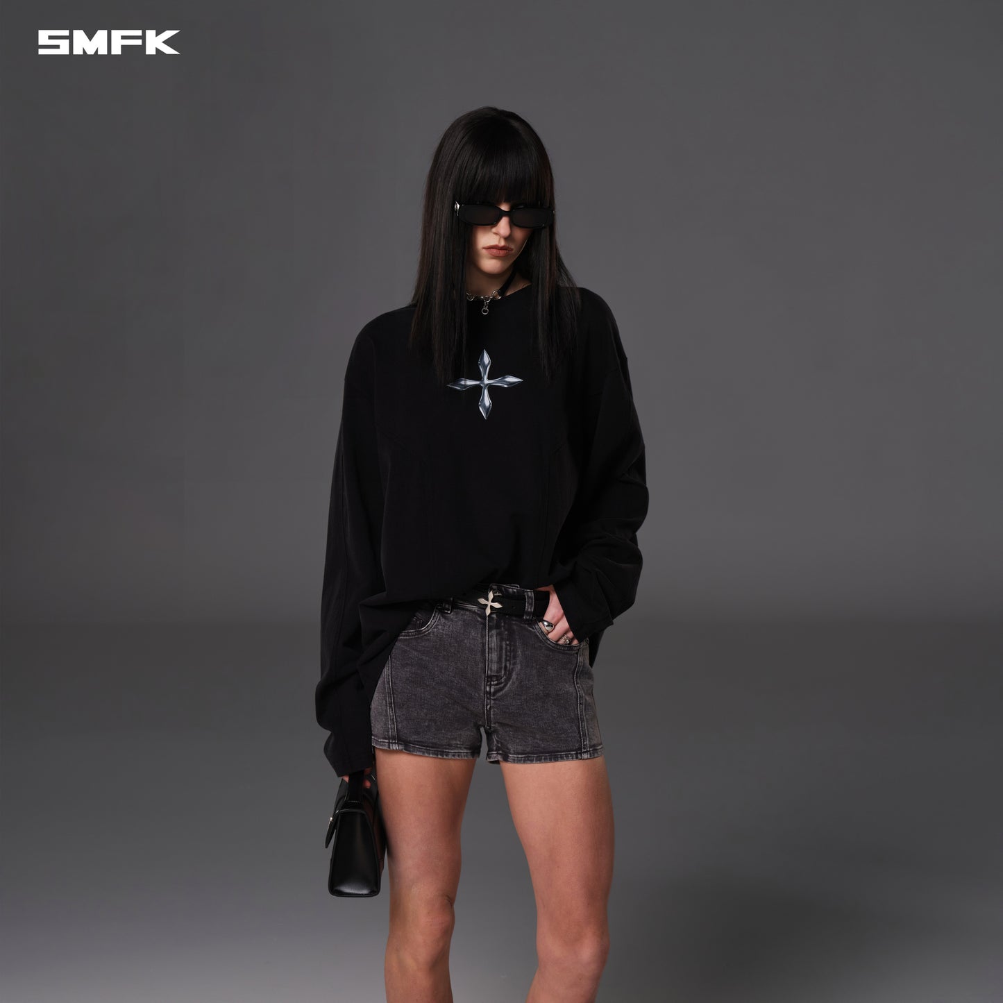 FUTURE REFLECTION PULLOVER/WOOL+COTTON - WILD BLACK