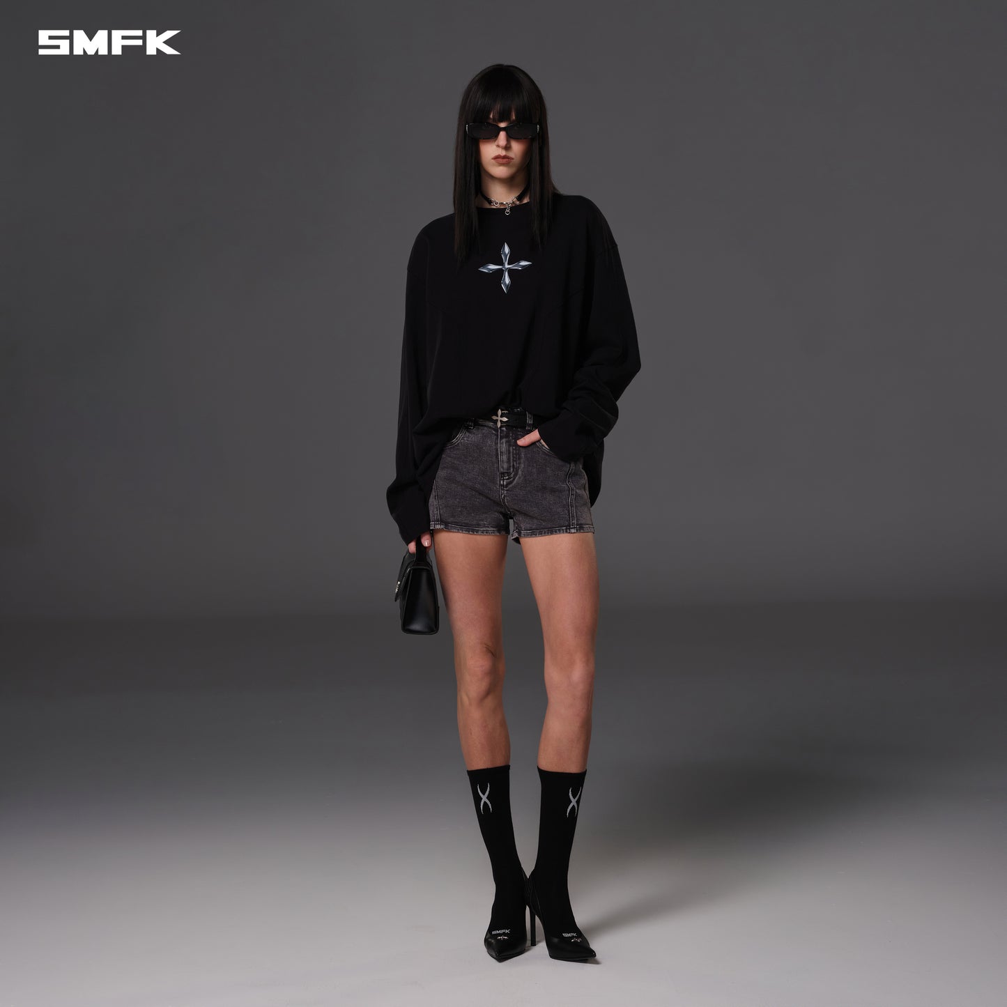 FUTURE REFLECTION PULLOVER/WOOL+COTTON - WILD BLACK