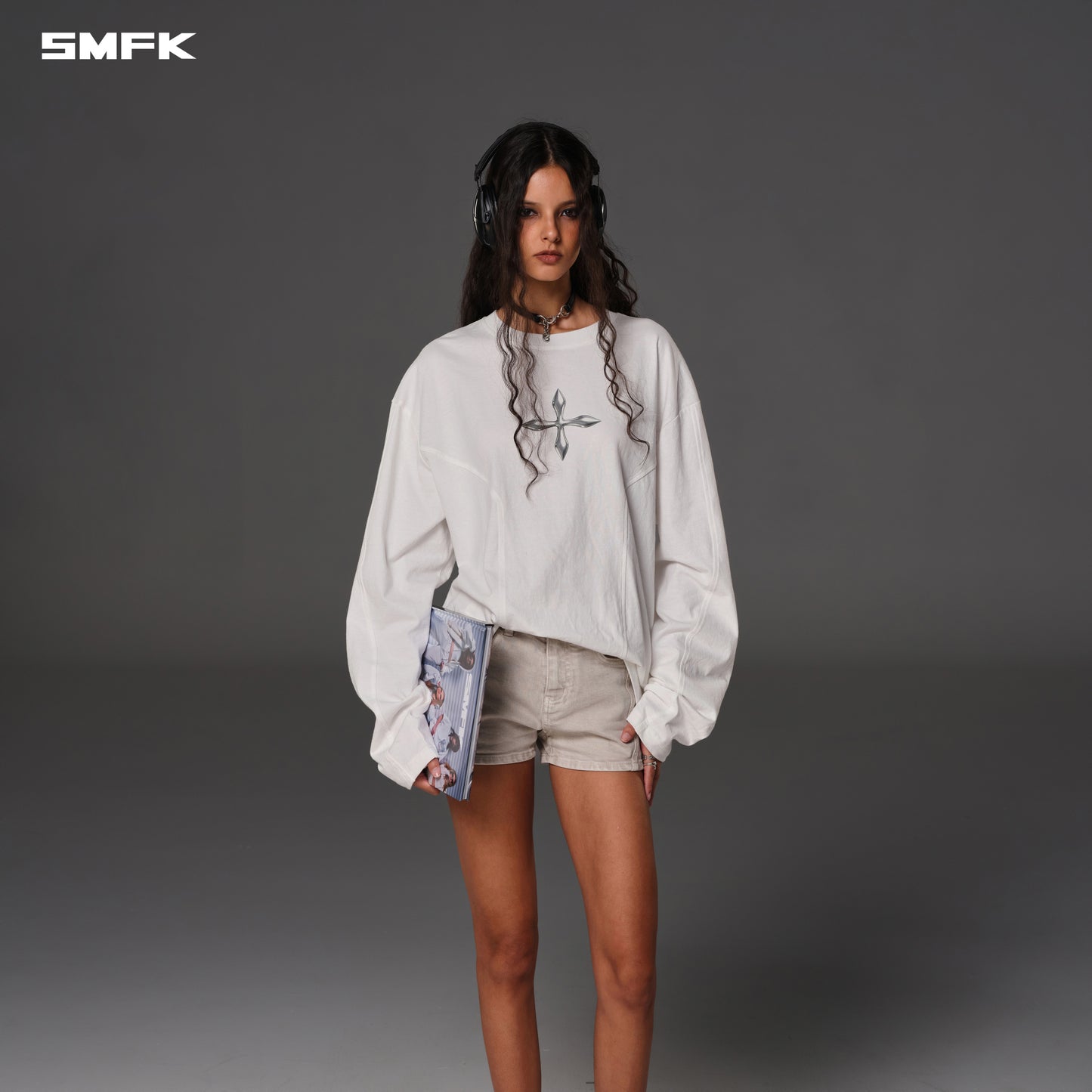 FUTURE REFLECTION PULLOVER/WOOL+COTTON - CLOUD WHITE