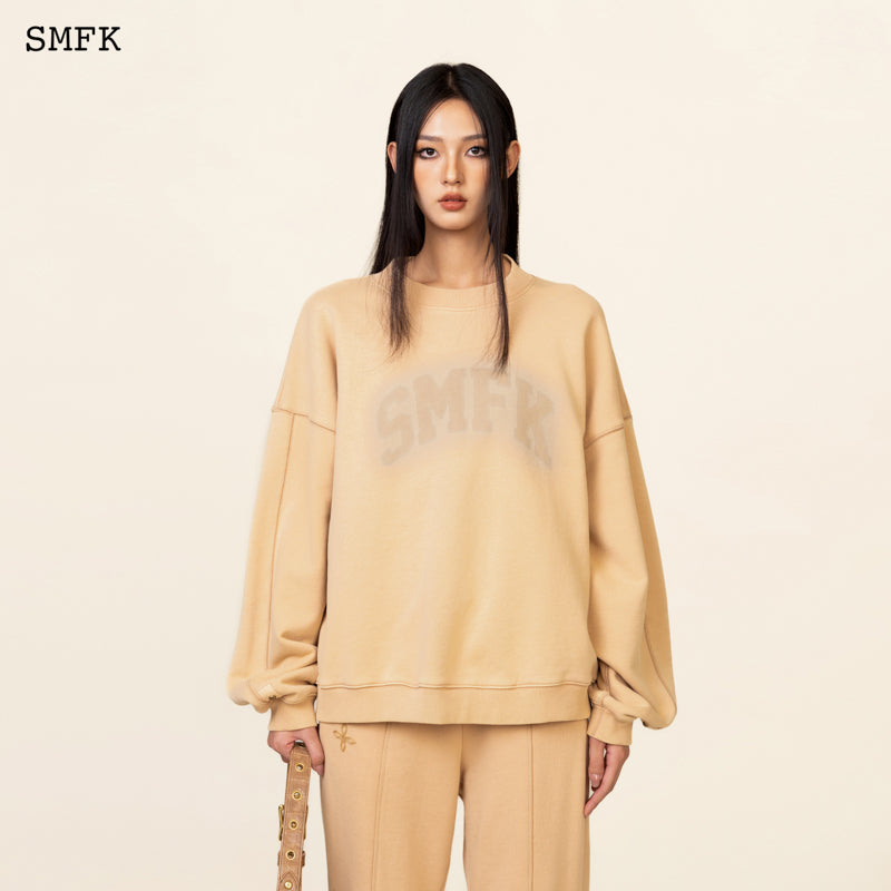 WILDWORLD DESERT CAMPING OVERSIZE HOODIE IN WHEAT