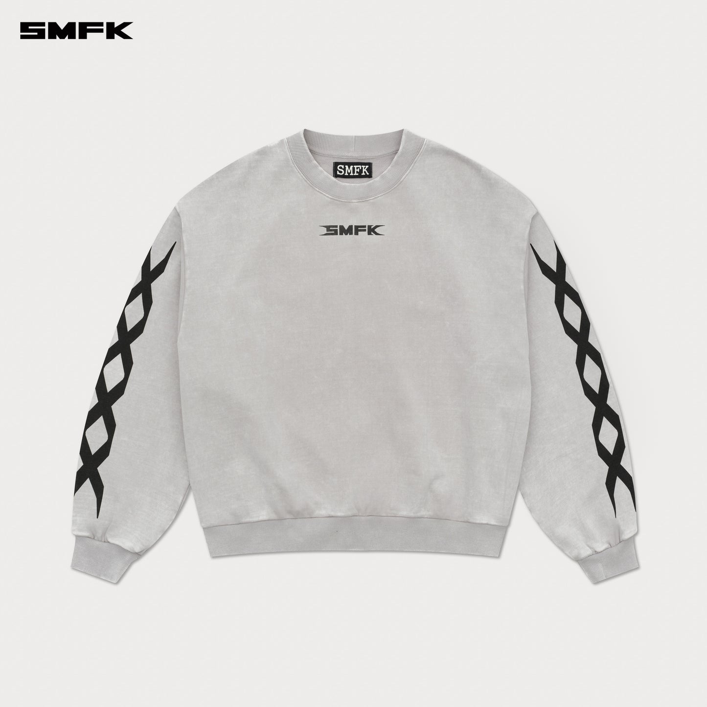 FUTURE DNA Genetic Chain Racing Wide Sweatshirt - Dusty Gray