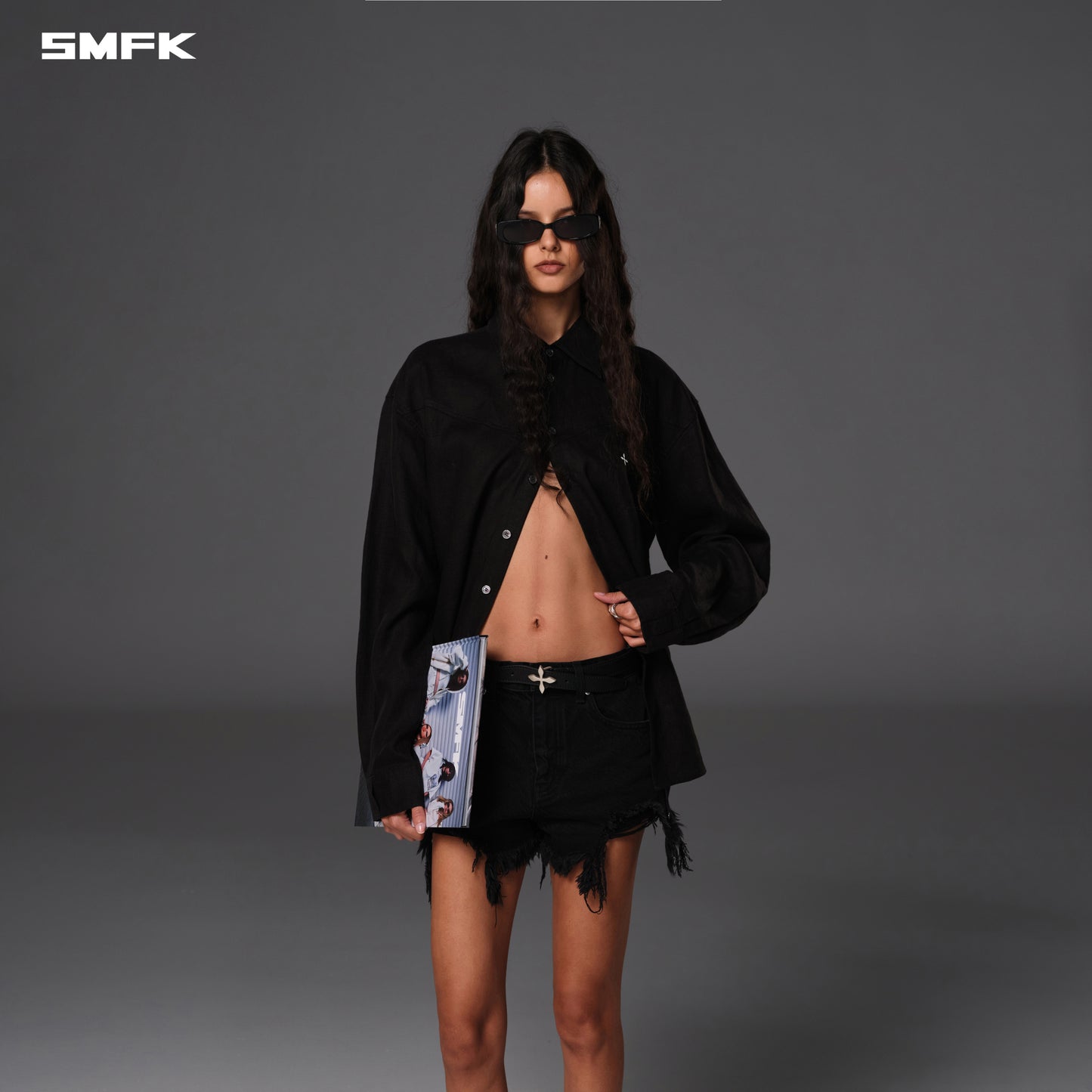COMPASS ROVE SHIRT/LINEN - WILD BLACK