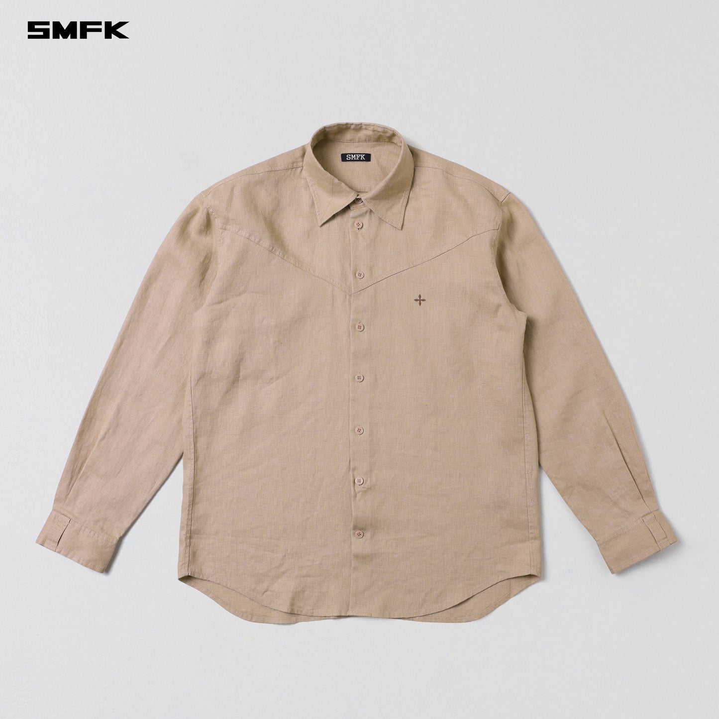 COMPASS ROVE SHIRT/LINEN - SAND