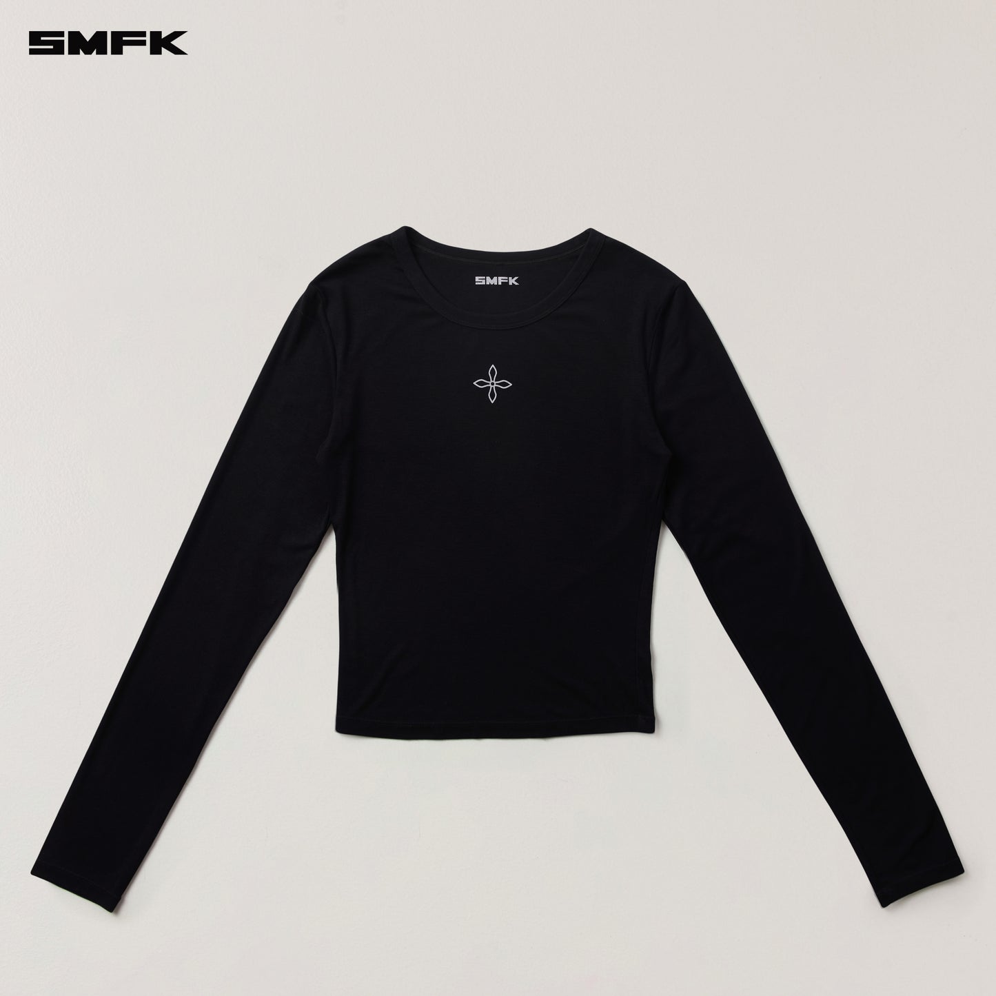 COMPASS STAMP ACETATE BODY PULLOVER/ WILD BLACK