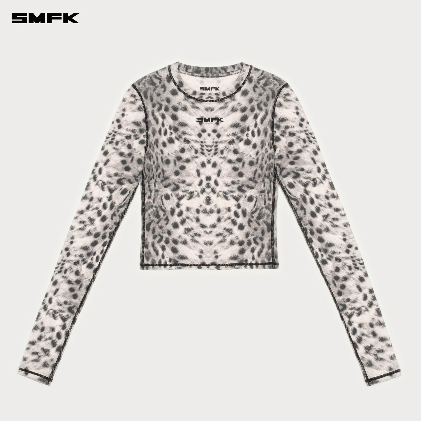 FUTURE MIRAGE illusion camouflage sport top White leopard print
