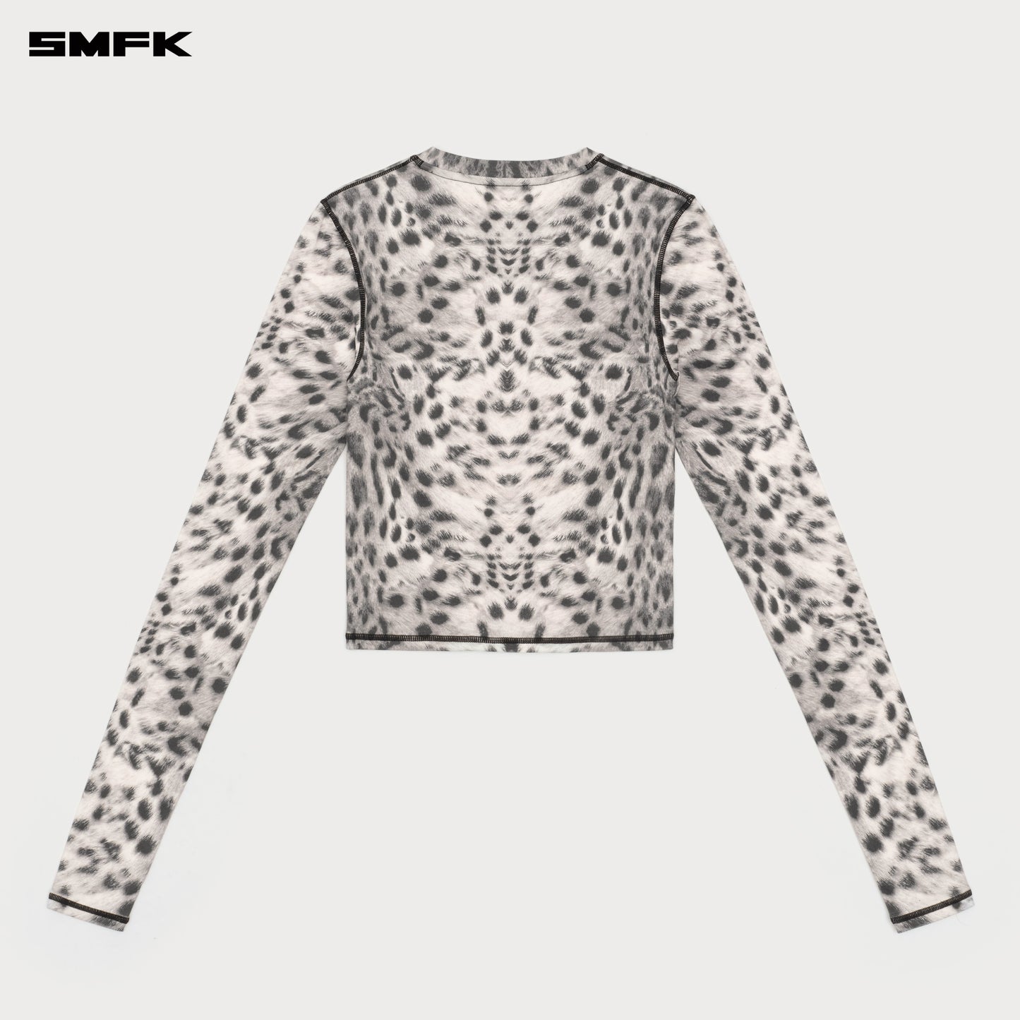 FUTURE MIRAGE illusion camouflage sport top White leopard print