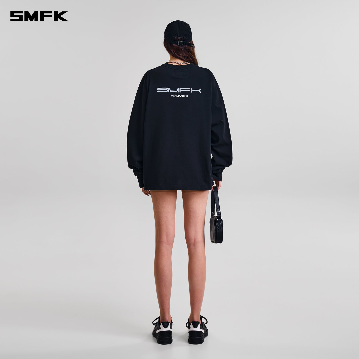 COMPASS MODE MASSIVE PULOVER-MAGNOLIA/COTTON/ WILD BLACK