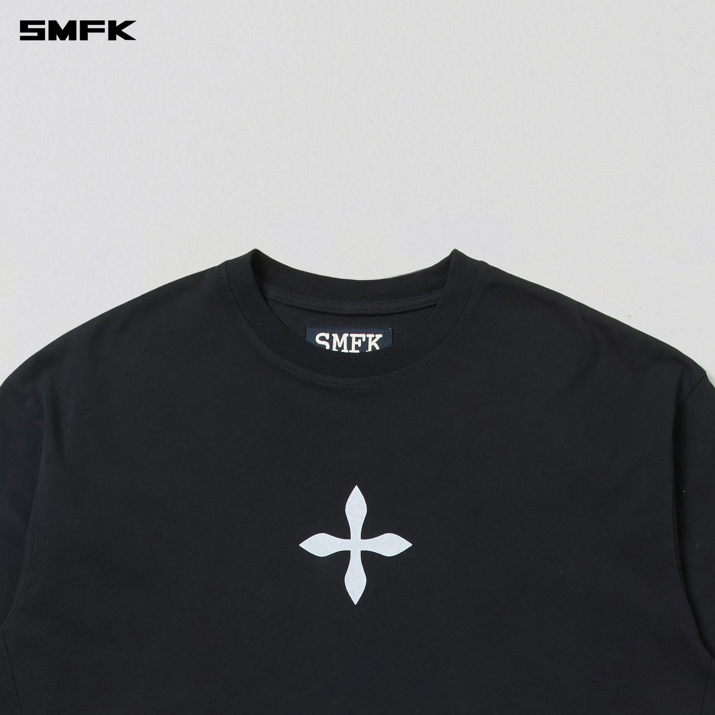 COMPASS MODE MASSIVE PULOVER-MAGNOLIA/COTTON/ WILD BLACK