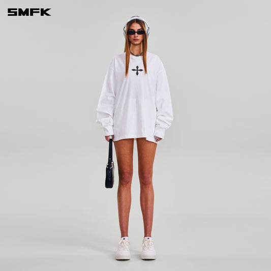 COMPASS MODE MASSIVE PULOVER-MAGNOLIA/COTTON/ CLOUD WHITE