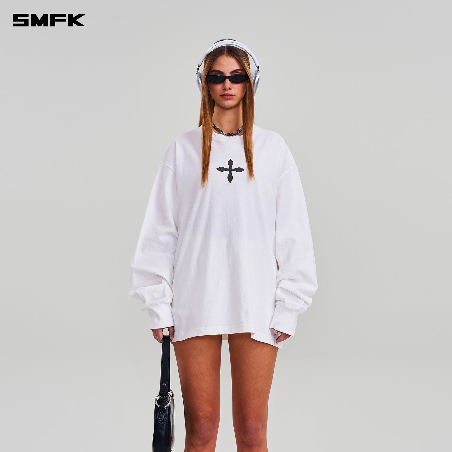 COMPASS MODE MASSIVE PULOVER-MAGNOLIA/COTTON/ CLOUD WHITE